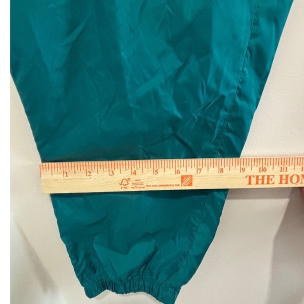 Nike Vintage Teal Green Nylon Track Pants Mens Large Windbreaker Swoosh Logo - Picture 7 of 11